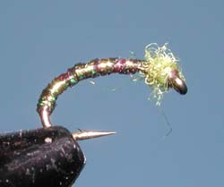 Size #20 Green Crystal Midge